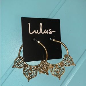 Gold Petal Earrings